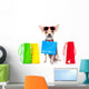 Shopping Dog Wall Decal Design 1