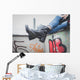 Detail Young Woman Wearing Wall Decal