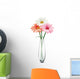 Daisy Glass Vase White Wall Decal