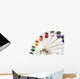 White Ferris Wheel with Colorful Cars Wall Decal