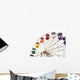 White Ferris Wheel with Colorful Cars Wall Decal