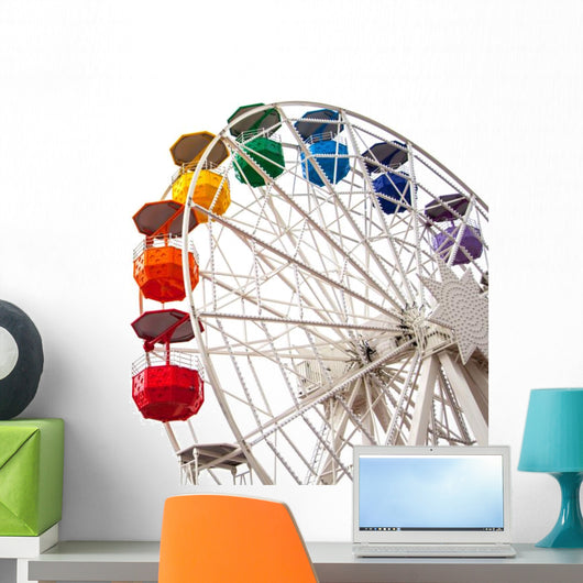 White Ferris Wheel Wall Decal