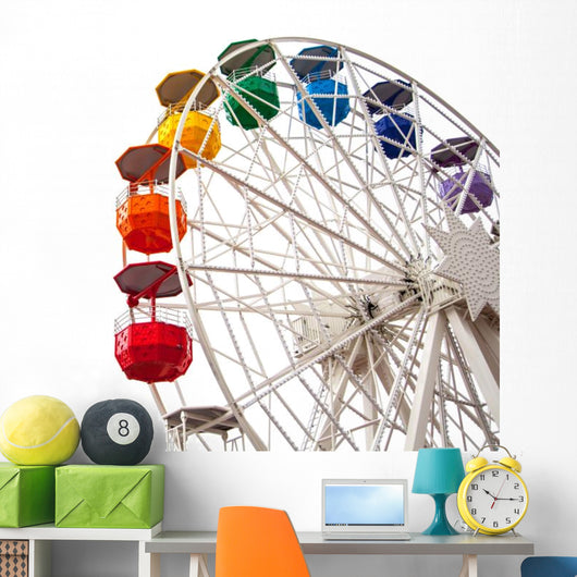 White Ferris Wheel Wall Decal