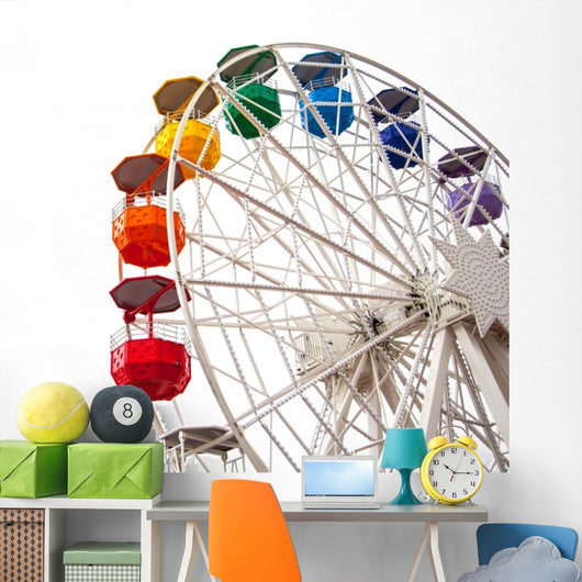 White Ferris Wheel Wall Decal