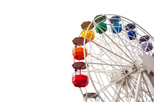 White Ferris Wheel Wall Decal