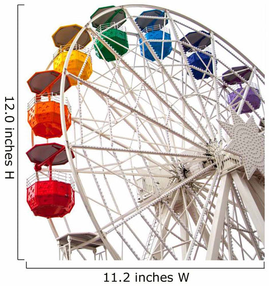 White Ferris Wheel Wall Decal