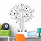 Vector Circuit Board Tree Wall Decal Design 1