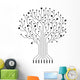 Vector Circuit Board Tree Wall Decal Design 1