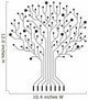 Vector Circuit Board Tree Wall Decal Design 1