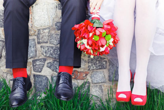 Groom Bride Wedding Shoes Wall Decal