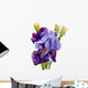 Beautiful Iris Painted Watercolor Wall Decal