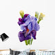 Beautiful Iris Painted Watercolor Wall Decal