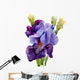 Beautiful Iris Painted Watercolor Wall Decal