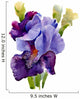 Beautiful Iris Painted Watercolor Wall Decal