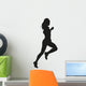 Running Woman Vector Silhouette Wall Decal