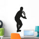 Vector Tennis Player Wall Decal