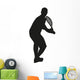 Vector Tennis Player Wall Decal