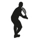 Vector Tennis Player Wall Decal