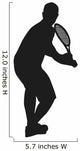 Vector Tennis Player Wall Decal