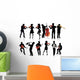 Musicians Silhouettes Wall Stickers Wall Decal