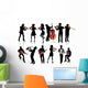 Musicians Silhouettes Wall Stickers Wall Decal