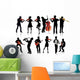 Musicians Silhouettes Wall Stickers Wall Decal
