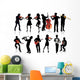 Musicians Silhouettes Wall Stickers Wall Decal