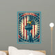 Flame Lady Liberty Wall Decal