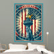 Flame Lady Liberty Wall Decal