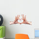 Heart Gesture with Henna Wall Decal