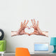 Heart Gesture with Henna Wall Decal