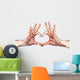 Heart Gesture with Henna Wall Decal