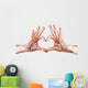 Heart Gesture with Henna Wall Decal