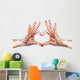 Heart Gesture with Henna Wall Decal