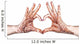 Heart Gesture with Henna Wall Decal