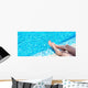 Female Legs Blue Water Wall Decal Panoramic Wall Decal