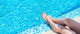Female Legs Blue Water Wall Decal Panoramic Wall Decal