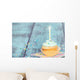 Pastel Cupcake with Candle Wall Decal