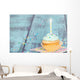 Pastel Cupcake with Candle Wall Decal