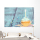 Pastel Cupcake with Candle Wall Decal