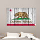 Grunge California State Flag Wall Decal