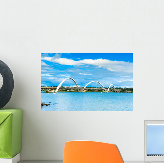 Jk Bridge Brasilia Brazil Wall Decal Design 3
