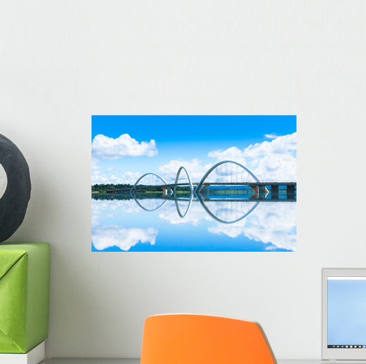 Jk Bridge Brasilia Brazil Wall Decal Design 2