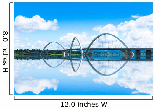 Jk Bridge Brasilia Brazil Wall Decal Design 2