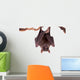 Egyptian Fruit Bat White Wall Decal