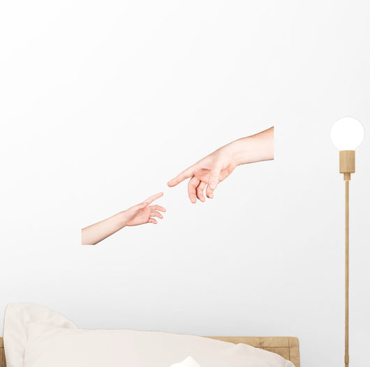 Small Child's Hand Reaches Wall Decal