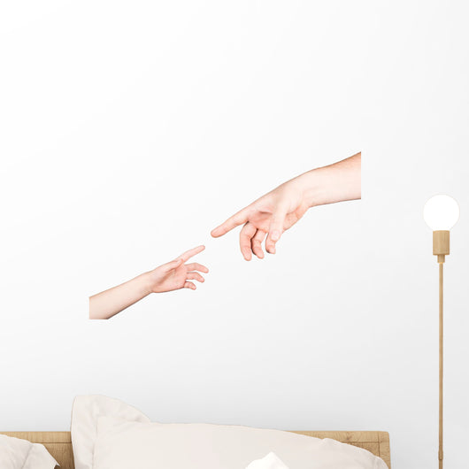 Small Child's Hand Reaches Wall Decal