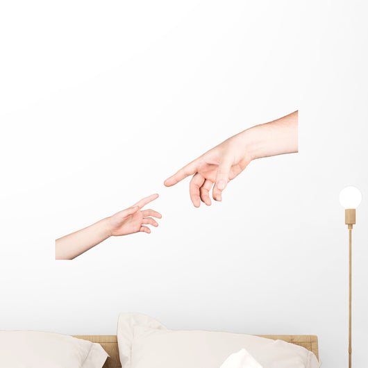 Small Child's Hand Reaches Wall Decal