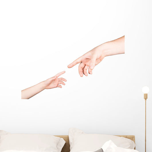 Small Child's Hand Reaches Wall Decal