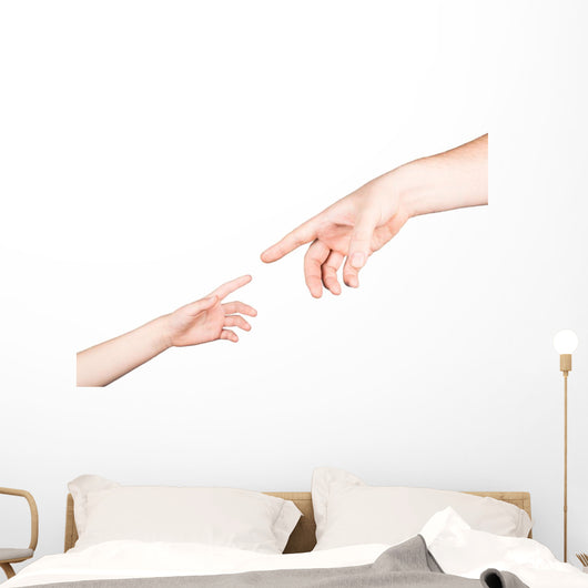 Small Child's Hand Reaches Wall Decal